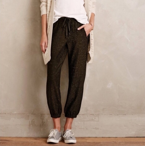 Anthropologie Pants - Anthro Cloth & Stone Green Spring Lake Joggers M